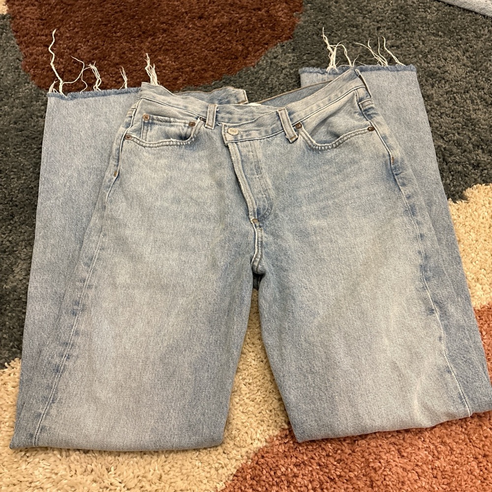 Agolde Aritzia light washed jeans